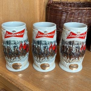 Budweiser Holiday Steins🍺